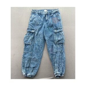 Future Collective Jeans Womens 8 Kahlana Barfield Brown Spongebob Cargo Jogger
